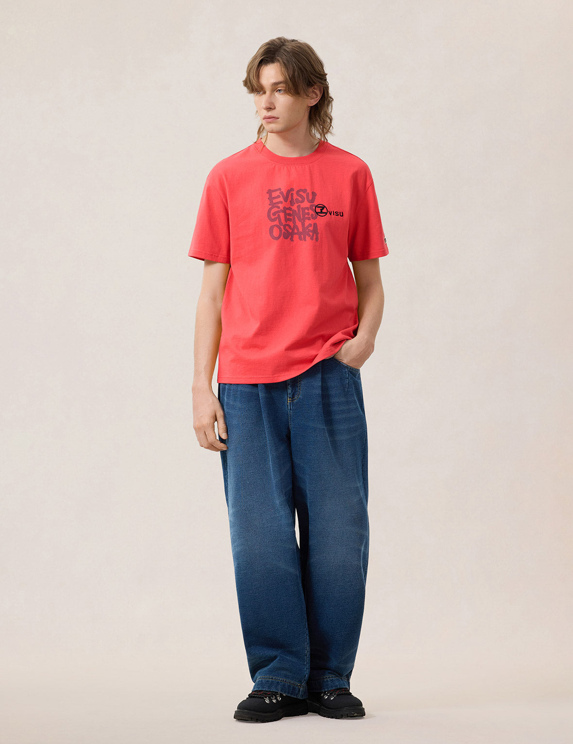 EVISU大阪字样T恤