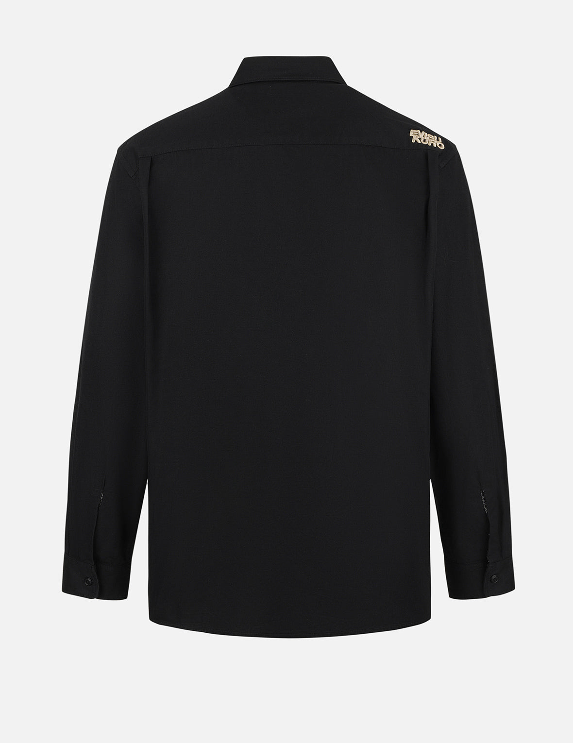 多口袋宽版休闲长袖衬衫