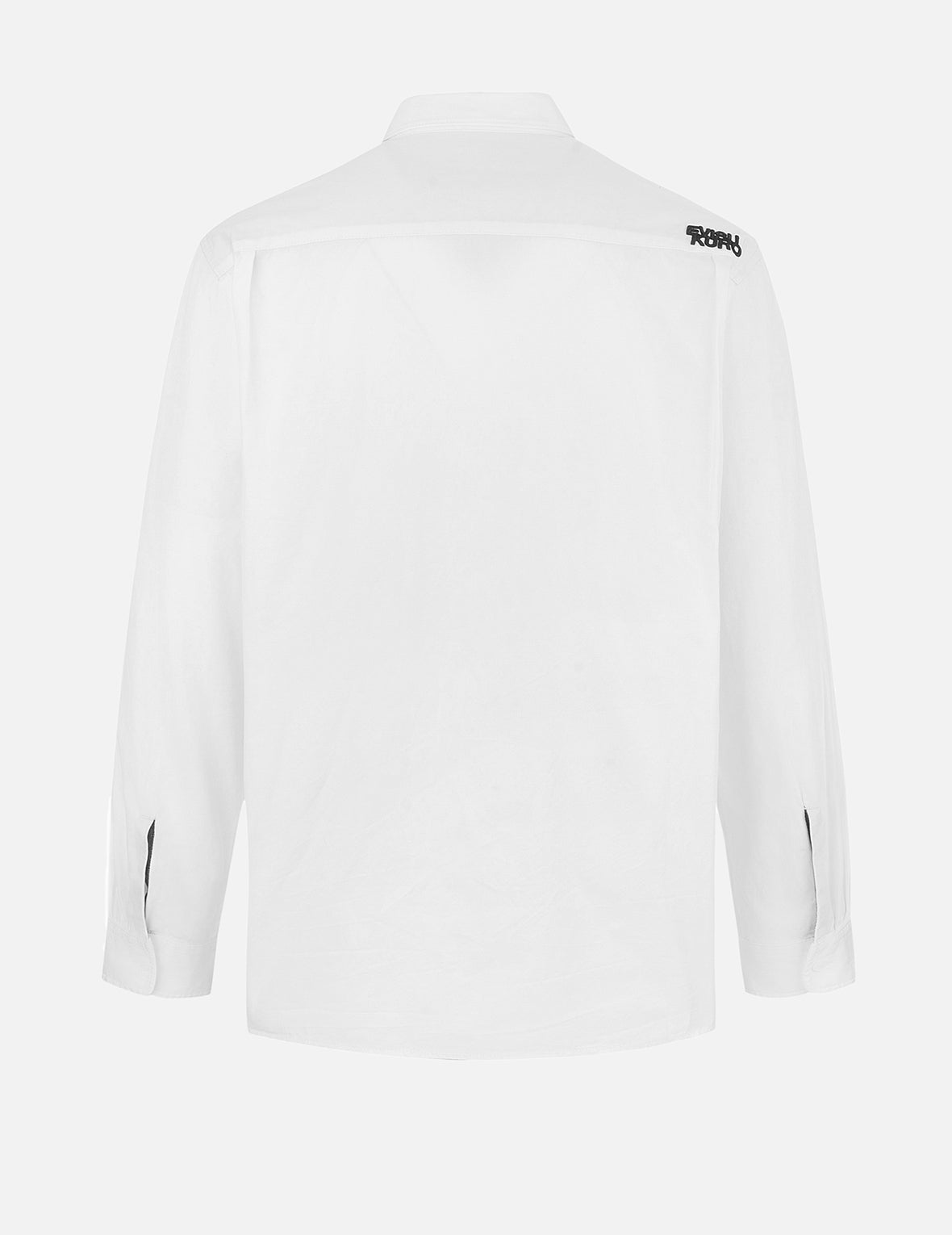 多口袋宽版休闲长袖衬衫