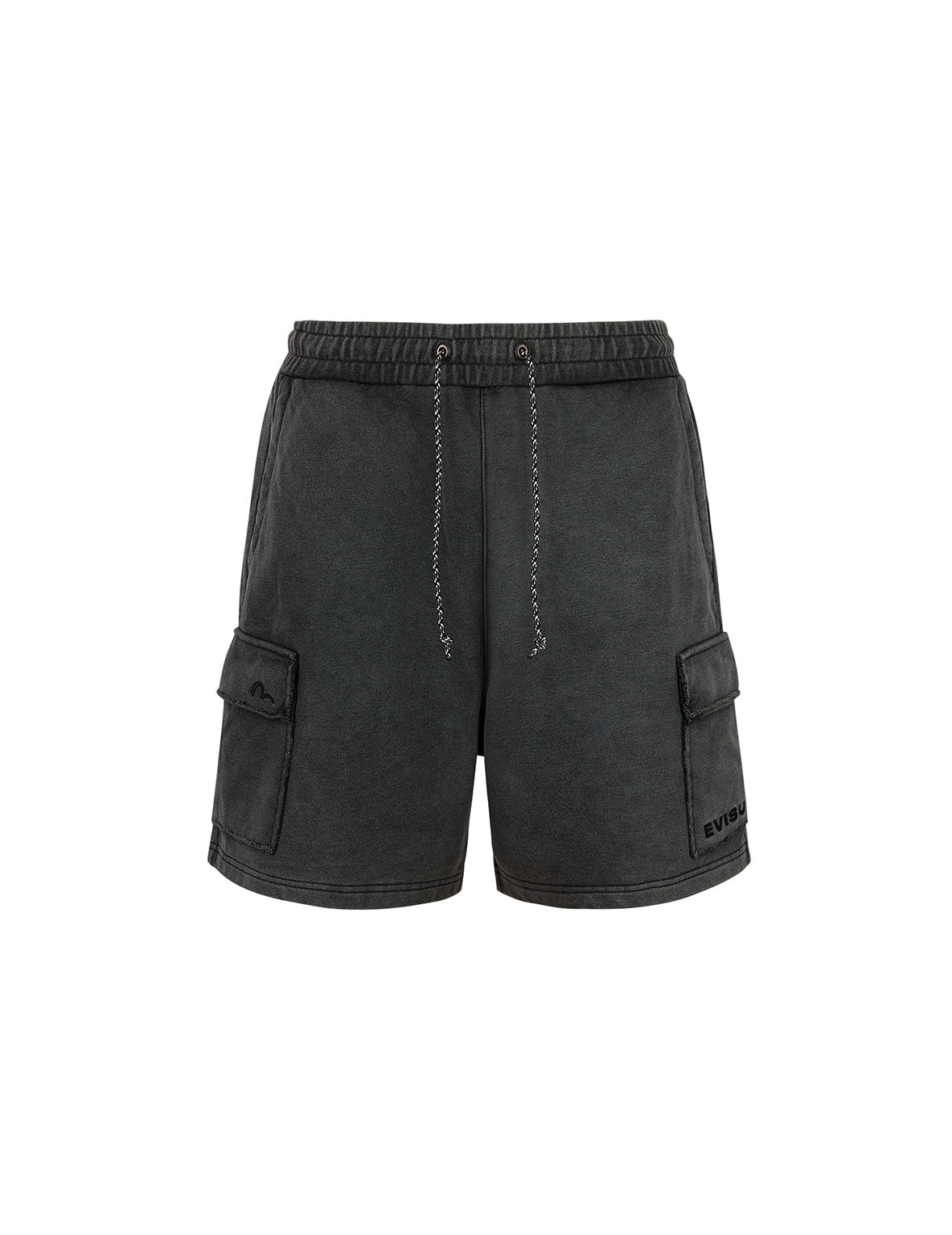 Seagull and Logo Embroidery Relax Fit Sun-Dried Finish Sweatshorts