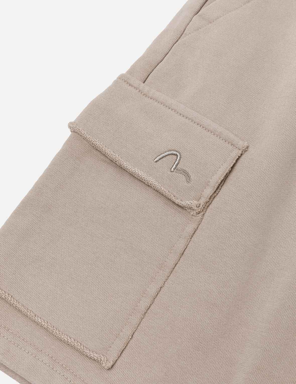 Seagull and Logo Embroidery Relax Fit Sun-Dried Finish Sweatshorts