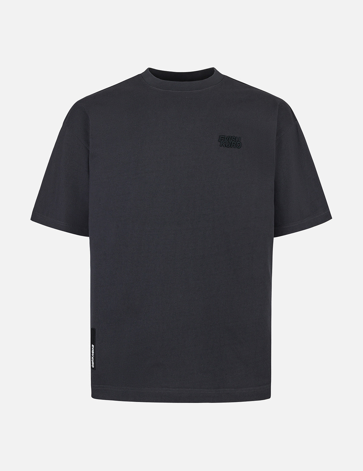 多重标签口袋超宽版T恤