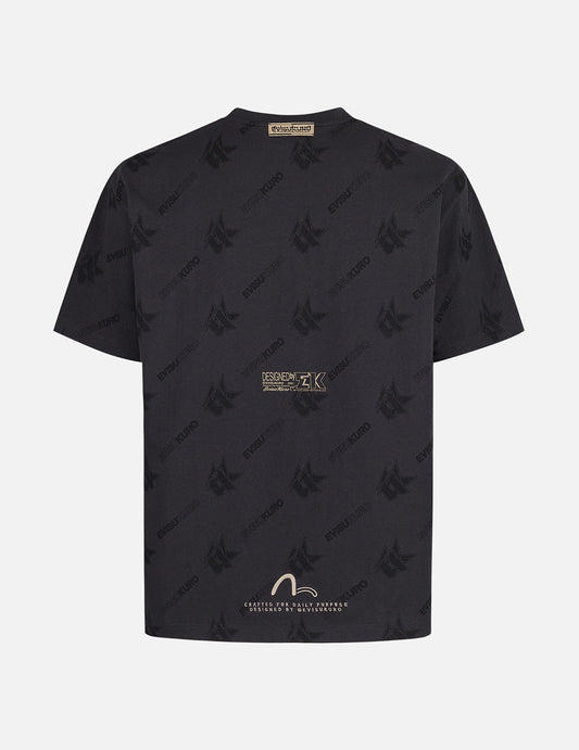 Monogram Logo Print Relax Fit T-shirt