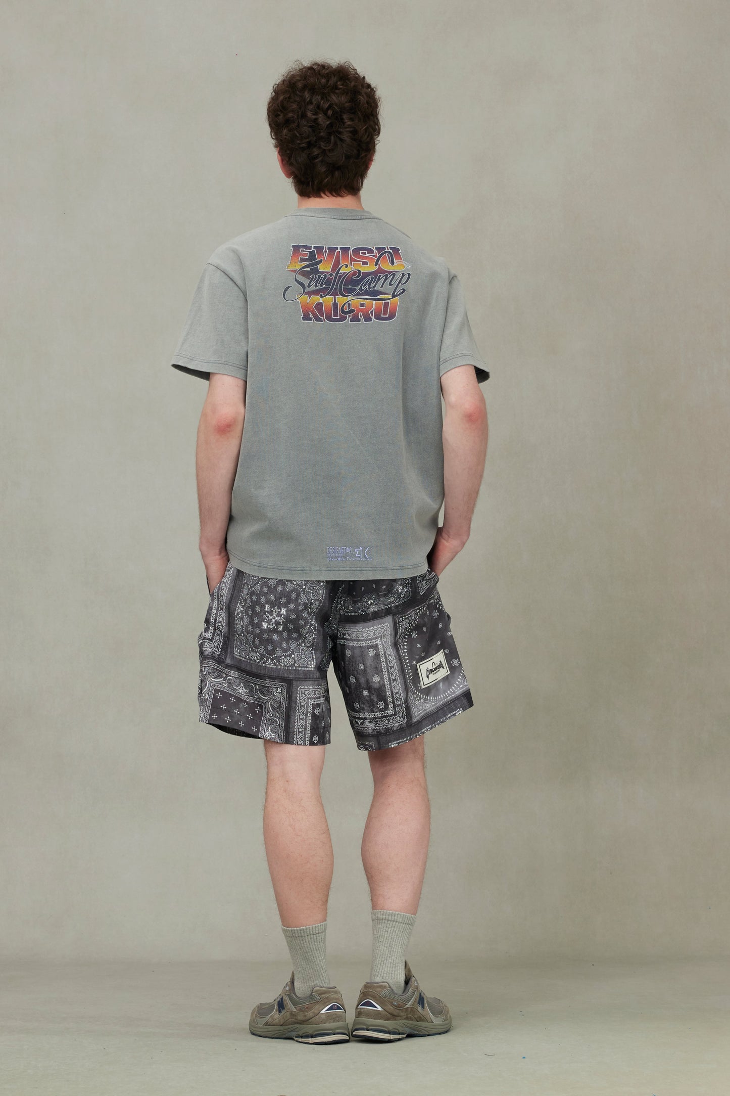 Logo Embroidery and Surf Camp Print Regular Fit T-shirt