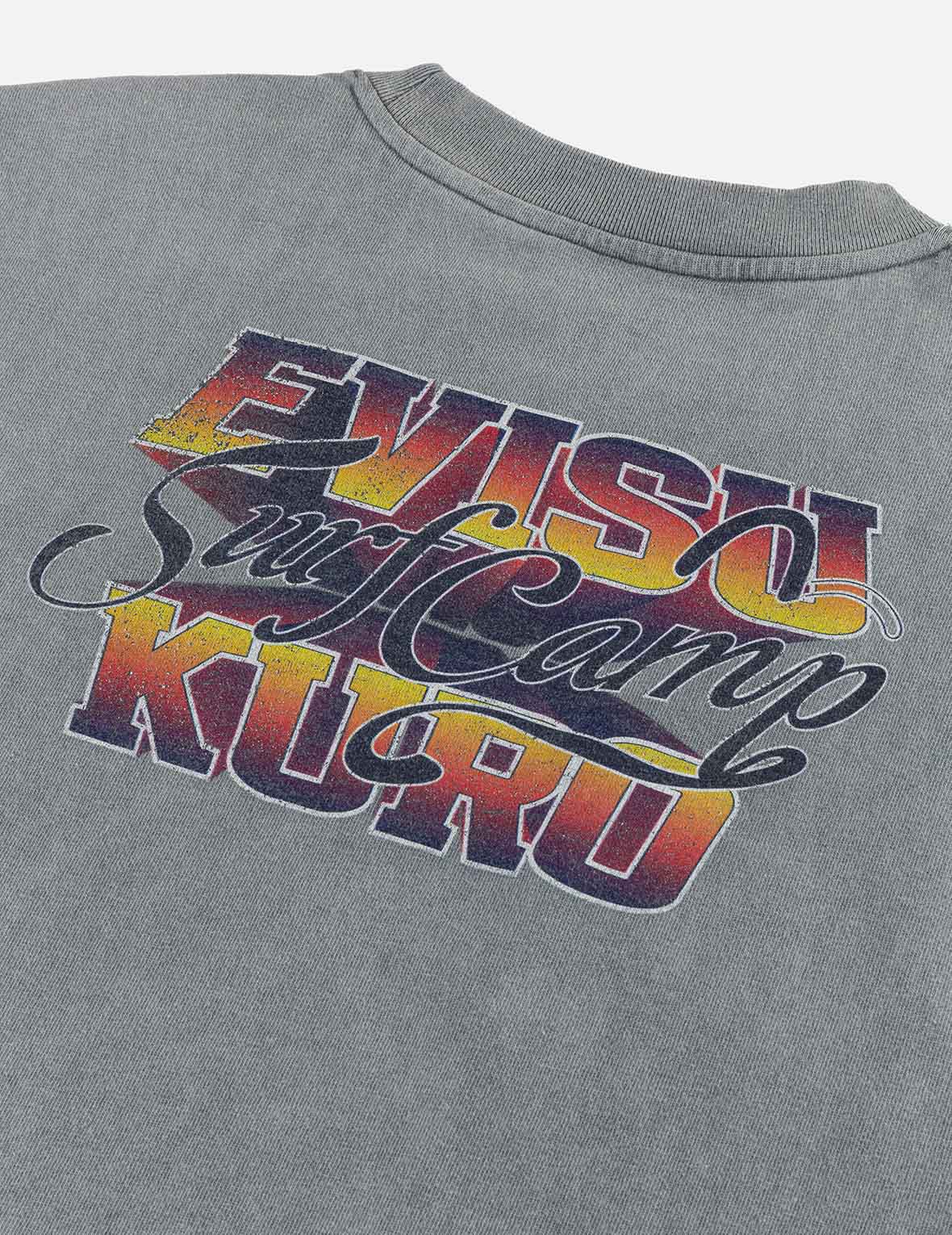 Logo Embroidery and Surf Camp Print Regular Fit T-shirt