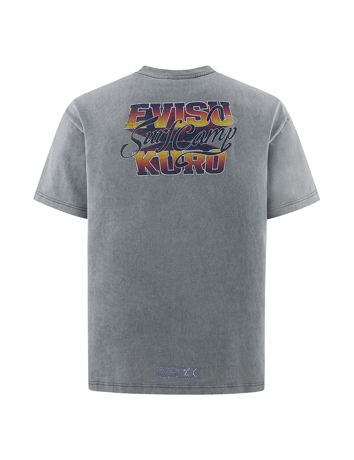 Logo Embroidery and Surf Camp Print Regular Fit T-shirt