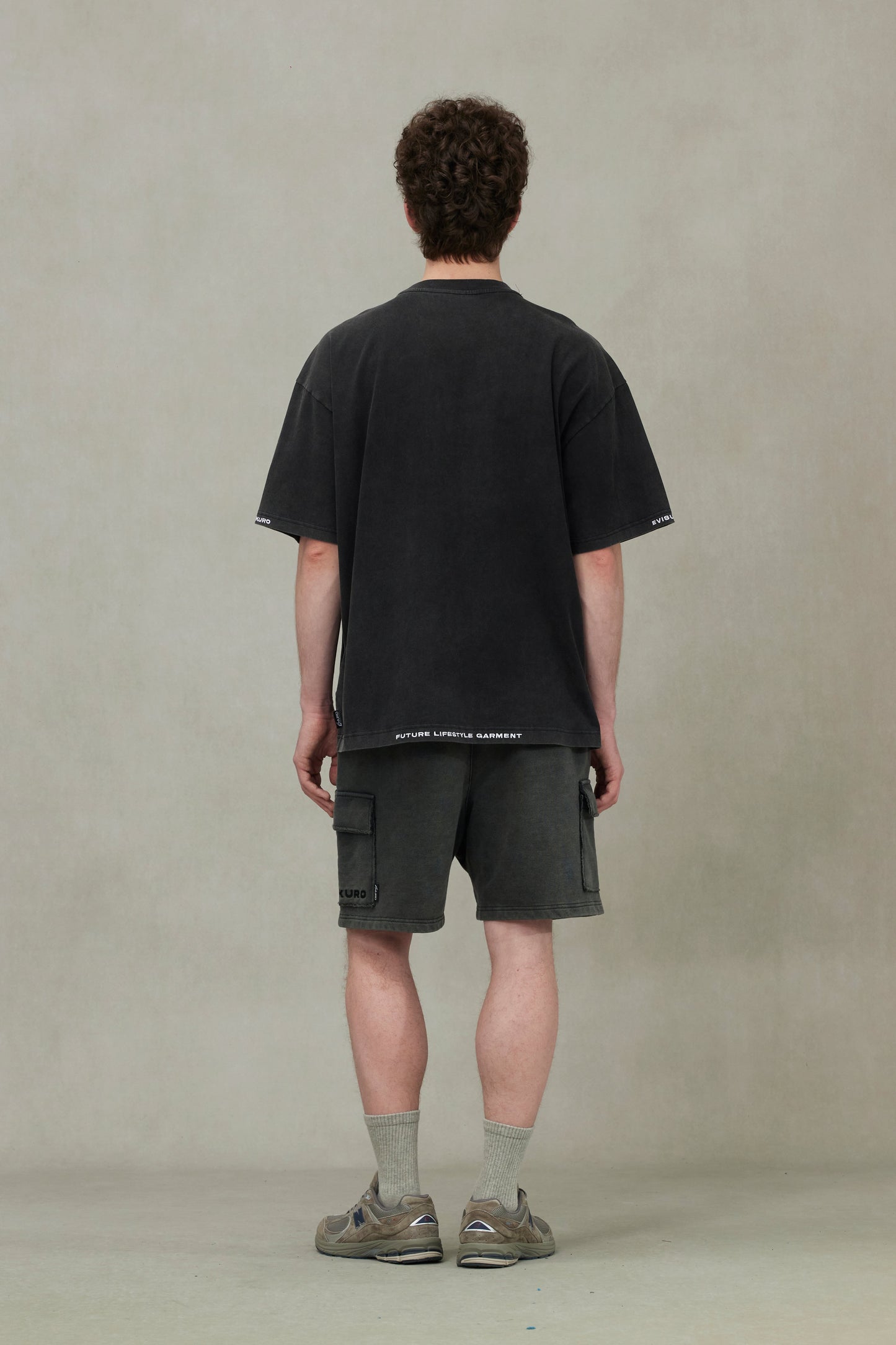 商标和海鸥刺绣超宽版T恤