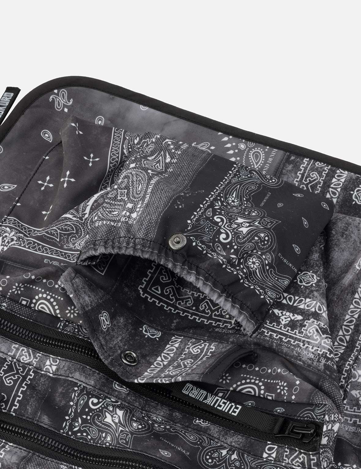 满地佩斯利印花超宽版工装背心