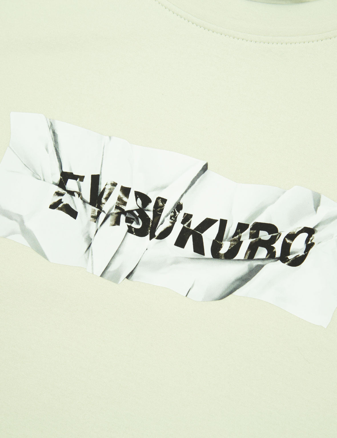 Crinkled Box Logo Print T-Shirt