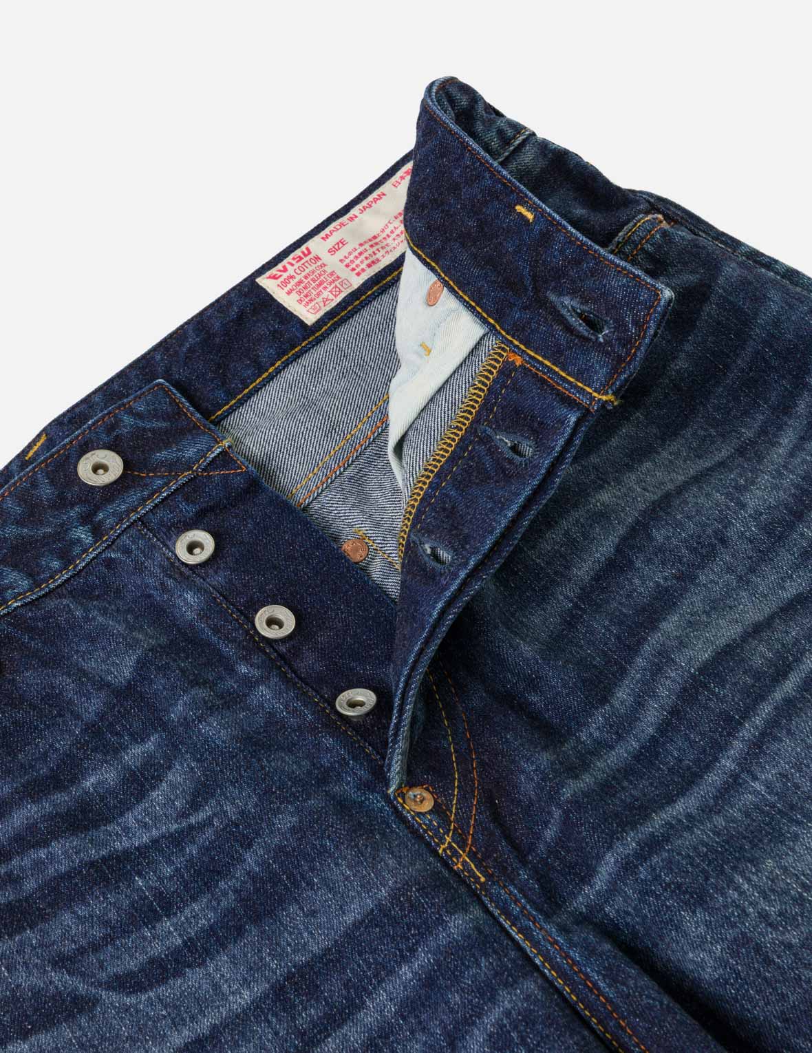 Mid-washed Seagull Print Loose Fit Jeans #2038