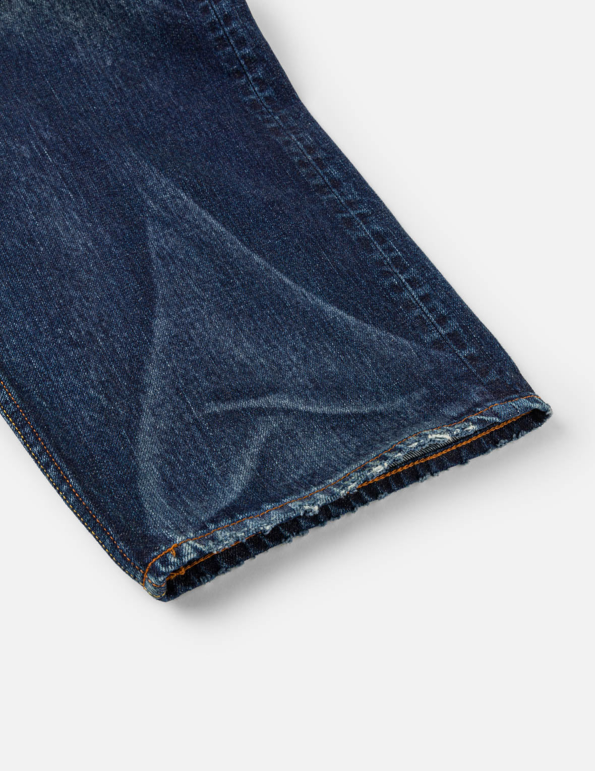 Mid-washed Seagull Print Loose Fit Jeans #2038