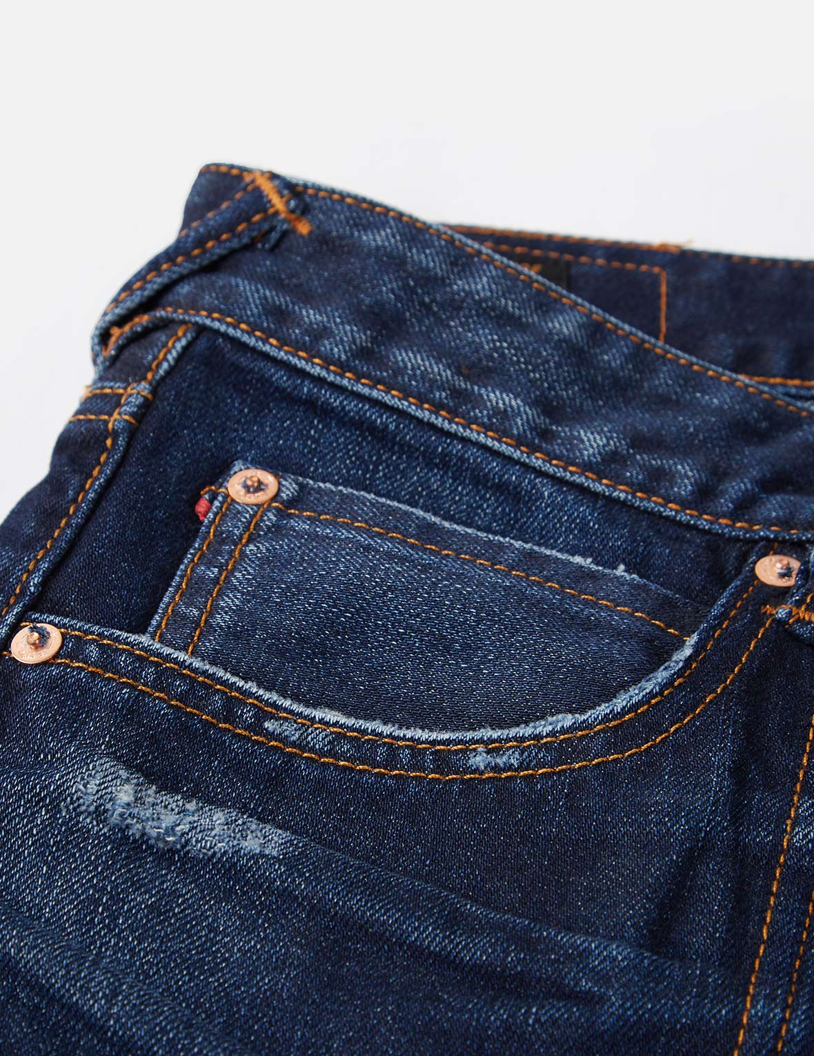 Seagull Appliqué Distressed Regular Straight Fit Jeans #2008