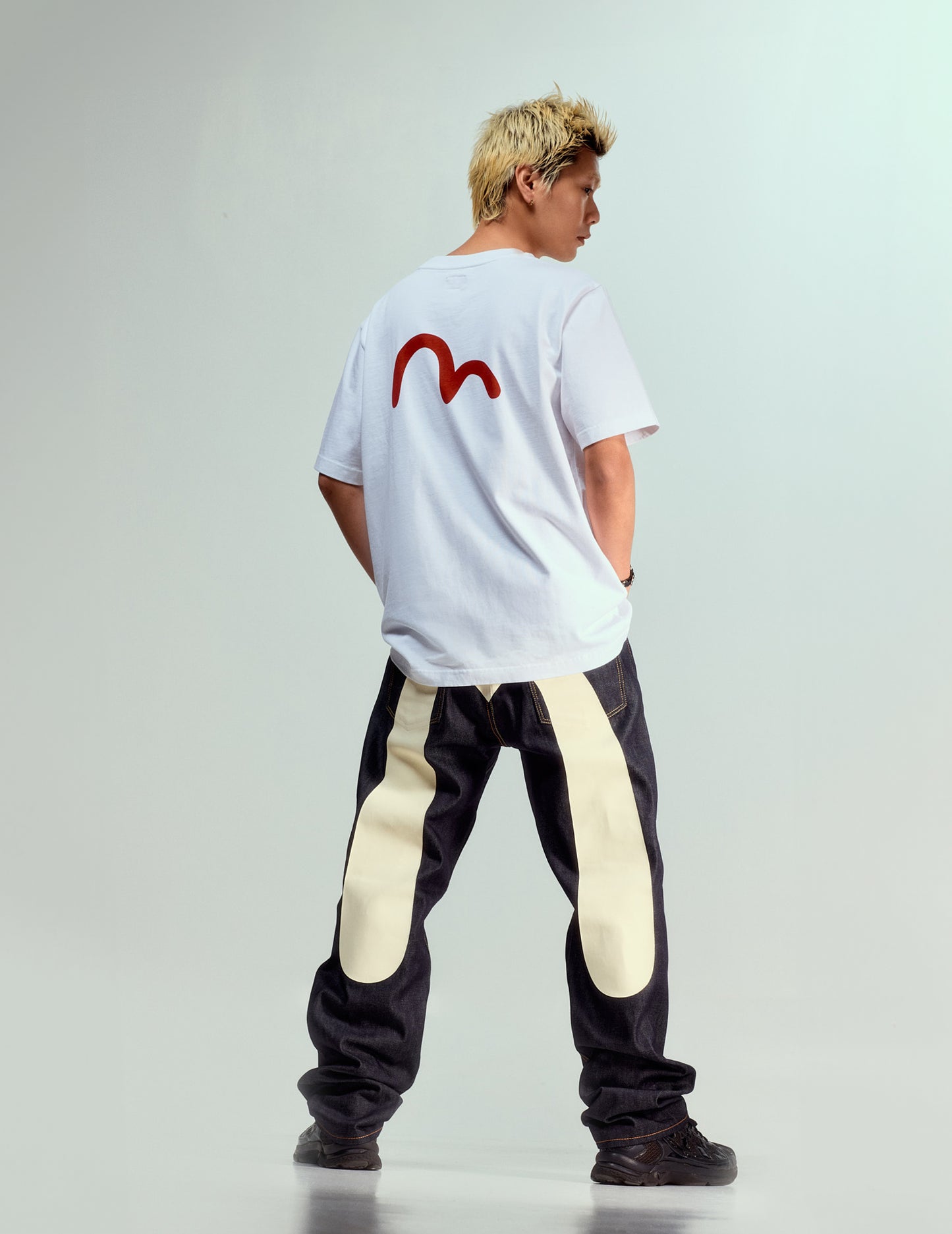 Daicock Print Baggy Jeans #2000