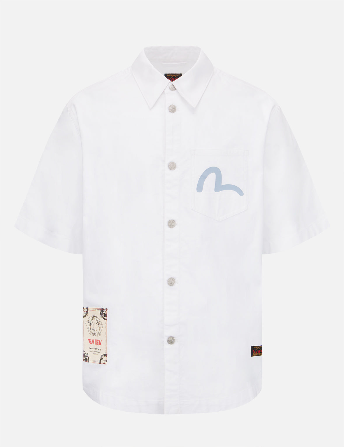 Kamon Denim Appliqué Oxford Shirt