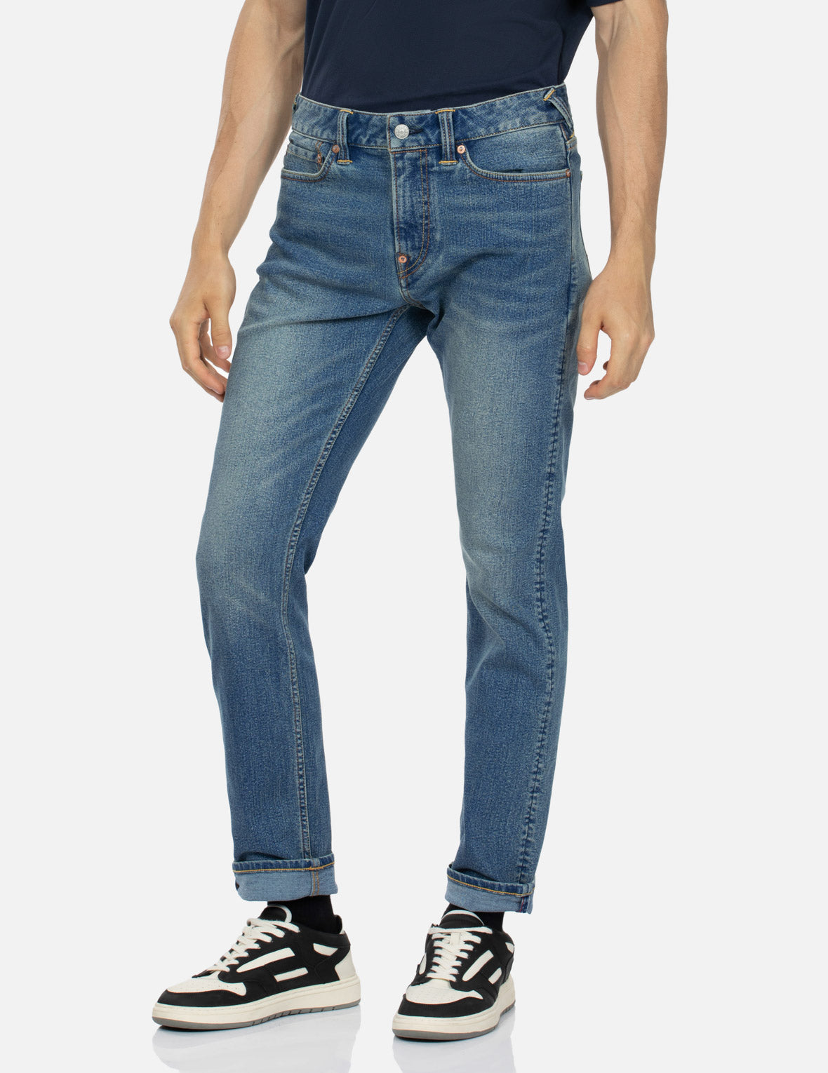 Seagull Print Flex Skinny Denim Jeans #2028