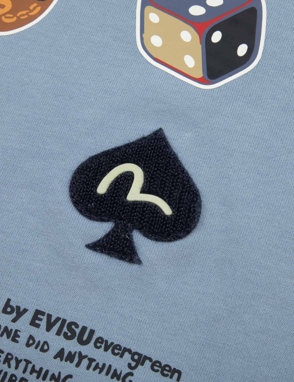 达摩和佛头刺绣章休闲宽版连帽卫衣