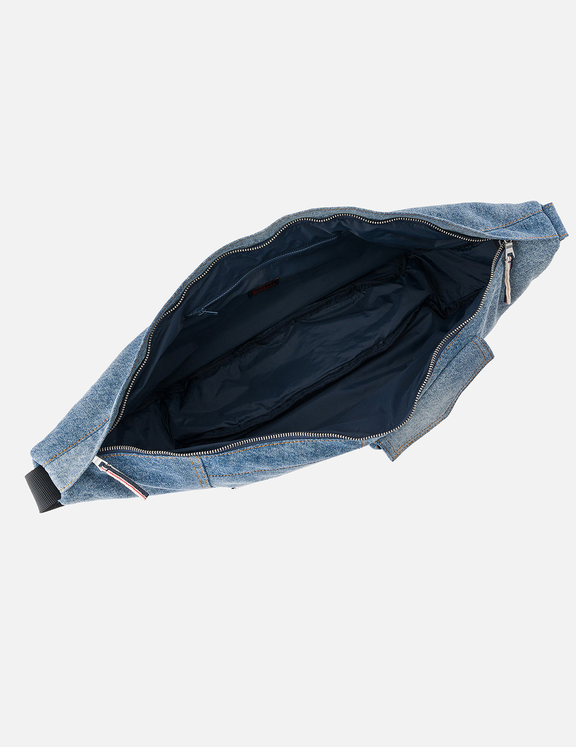 Seagull Embroidery Denim Crossbody Bag