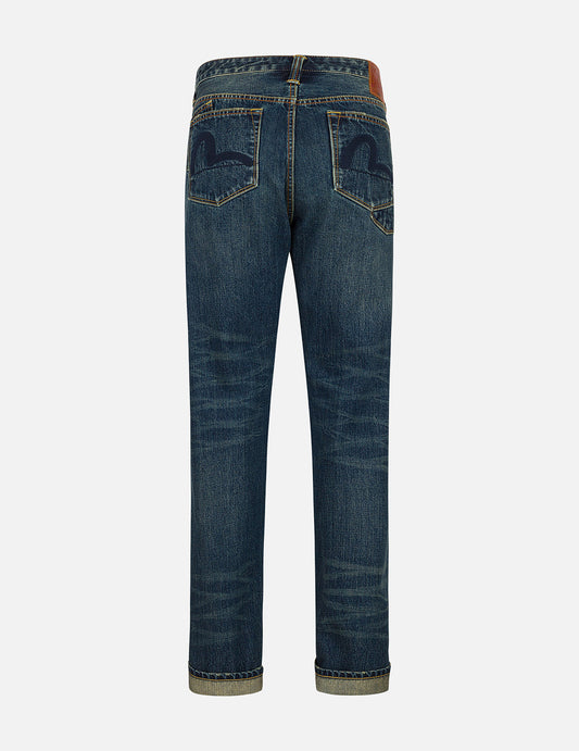 Seagull Appliqué Embroidery Regular Fit Jeans #2000