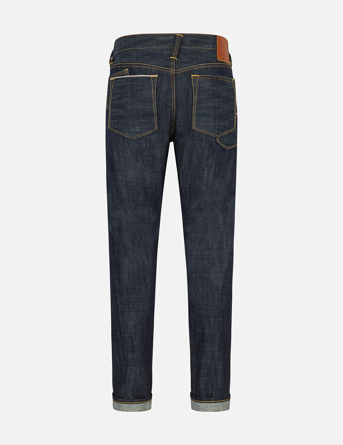 7 Pockets Design Carrot Fit Raw Jeans #2017