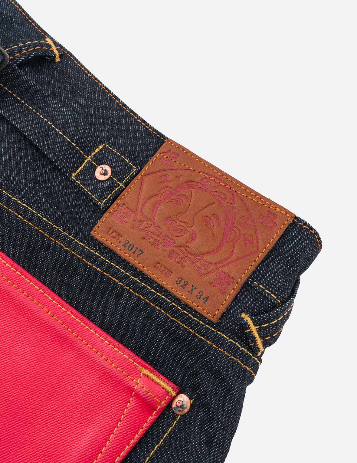 Bold Seagull Print Carrot Fit Jeans #2017