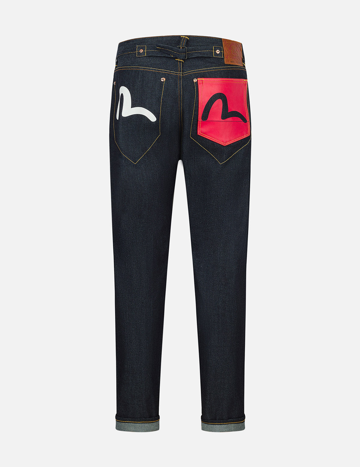 Bold Seagull Print Carrot Fit Jeans #2017