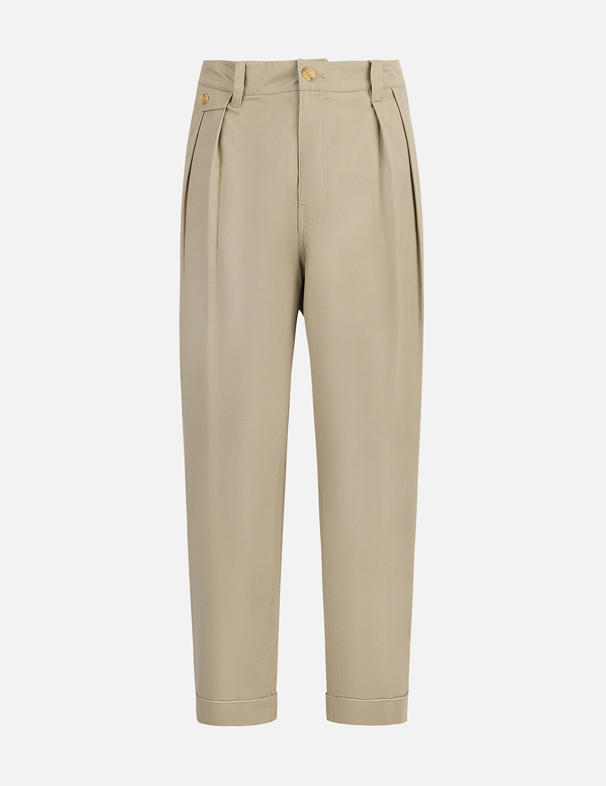 智慧之轮和商标刺绣锥型休闲裤