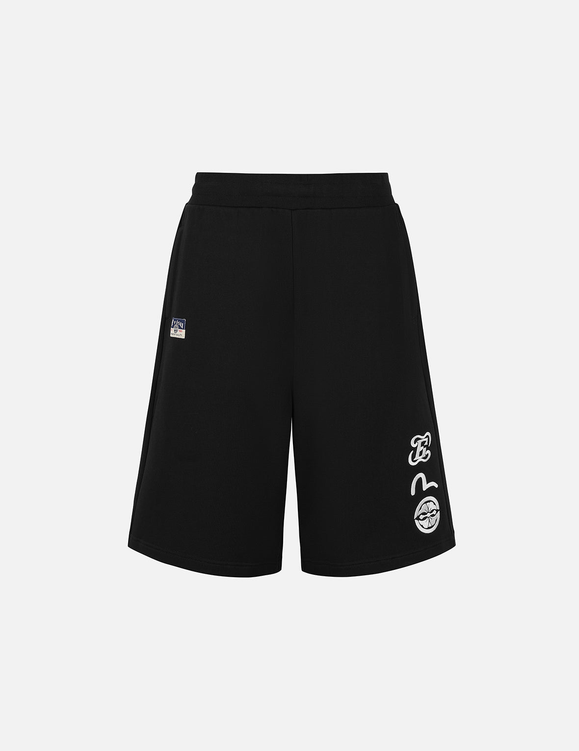 Kamon and Seagull Embroidery Fashion Fit Sweatshorts