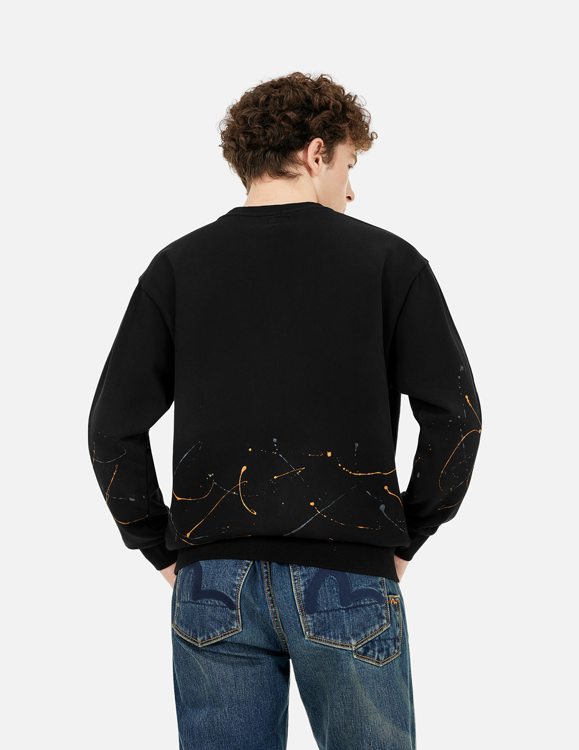 Logo and Seagull Print Relax Fit Sweatshirts