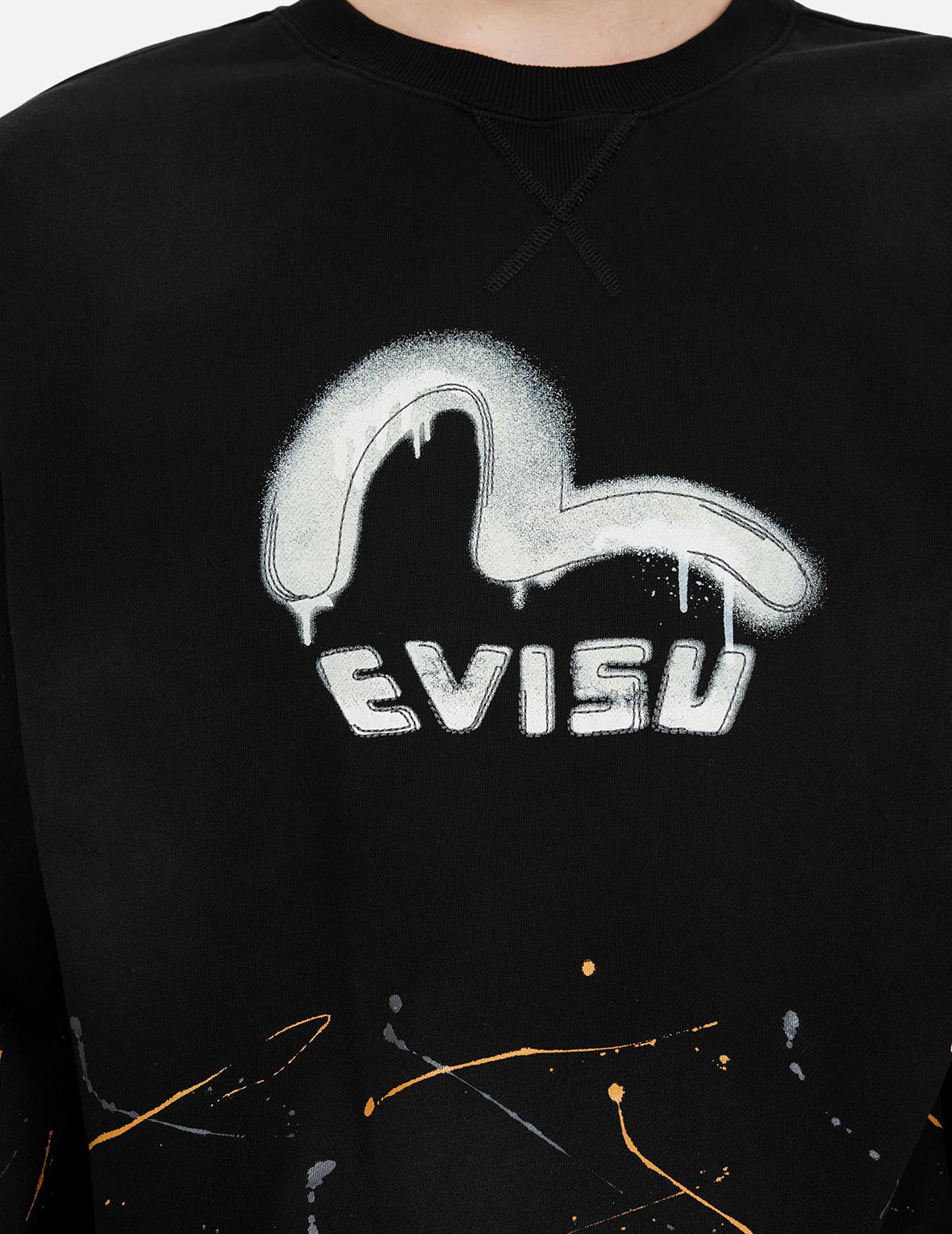 Logo and Seagull Print Relax Fit Sweatshirts