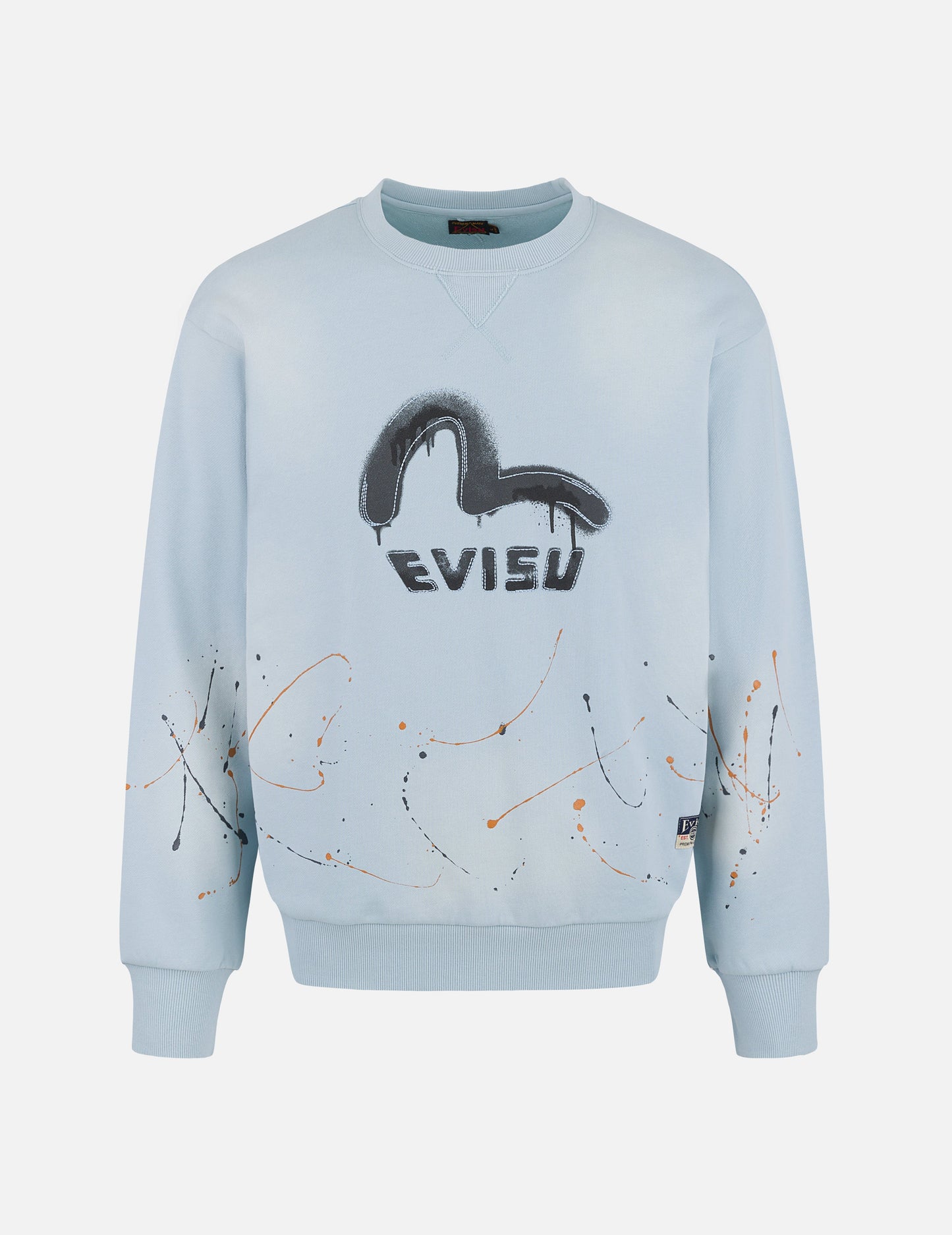 Logo and Seagull Print Relax Fit Sweatshirts