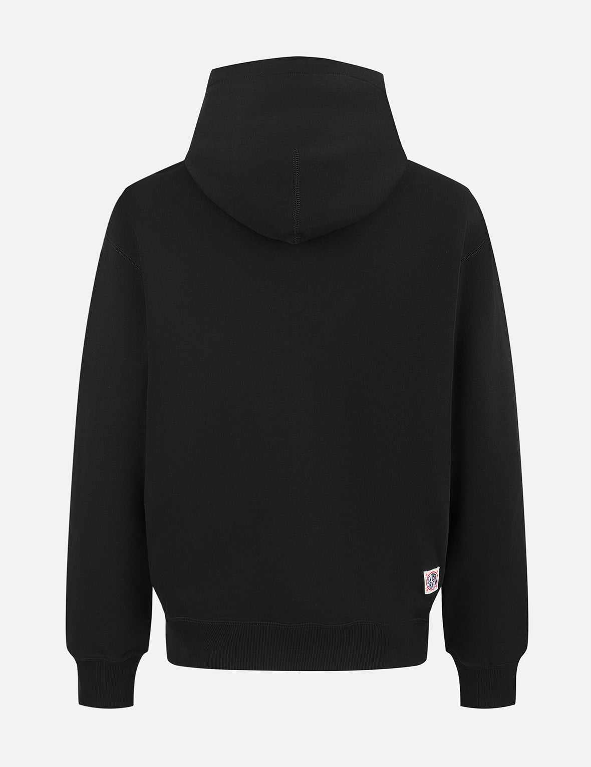 标语印花和佛头标签贴布绣宽版休闲连帽卫衣