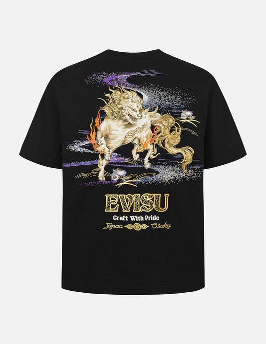 Hakutaku Print Relax Fit T-Shirt