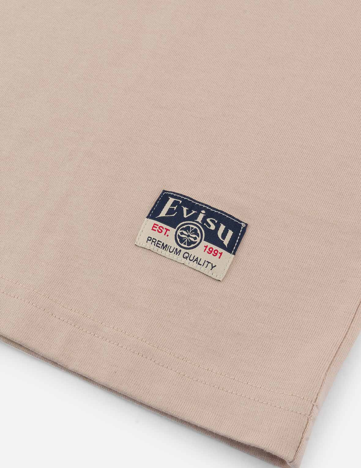 Seagull and Daruma Totem Print Regular Fit T-shirt
