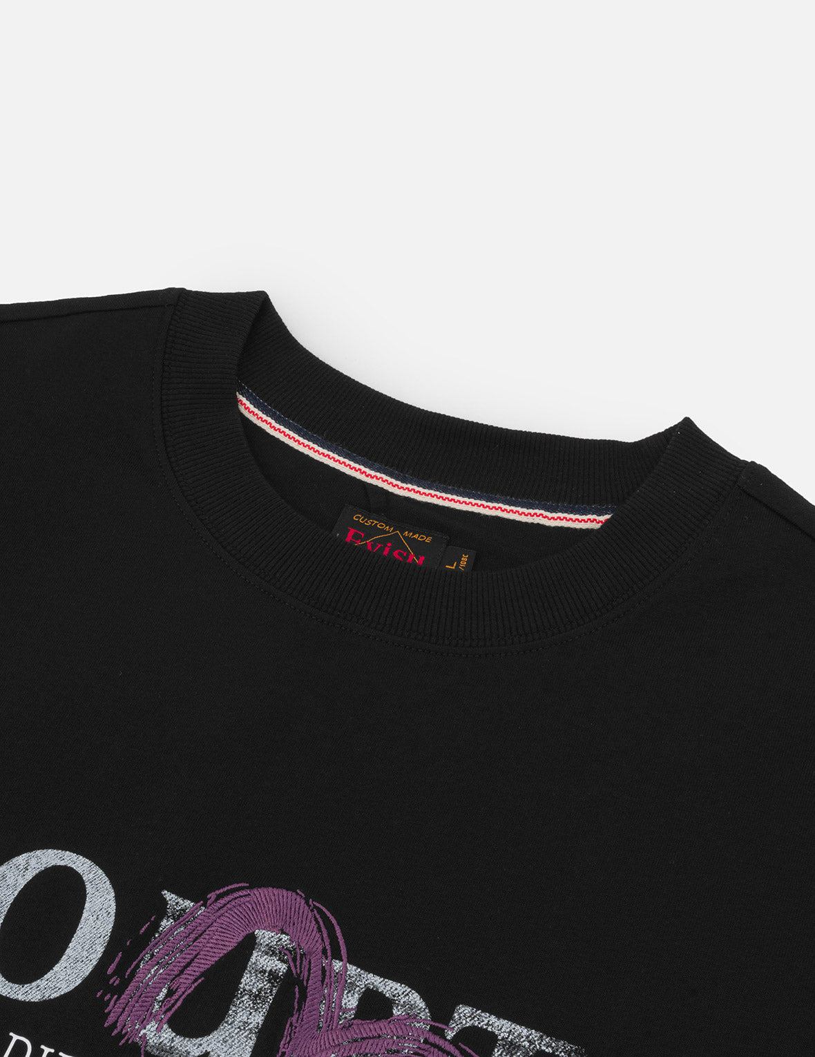 Brushstroke Seagull and Slogan Relax Fit T-shirt