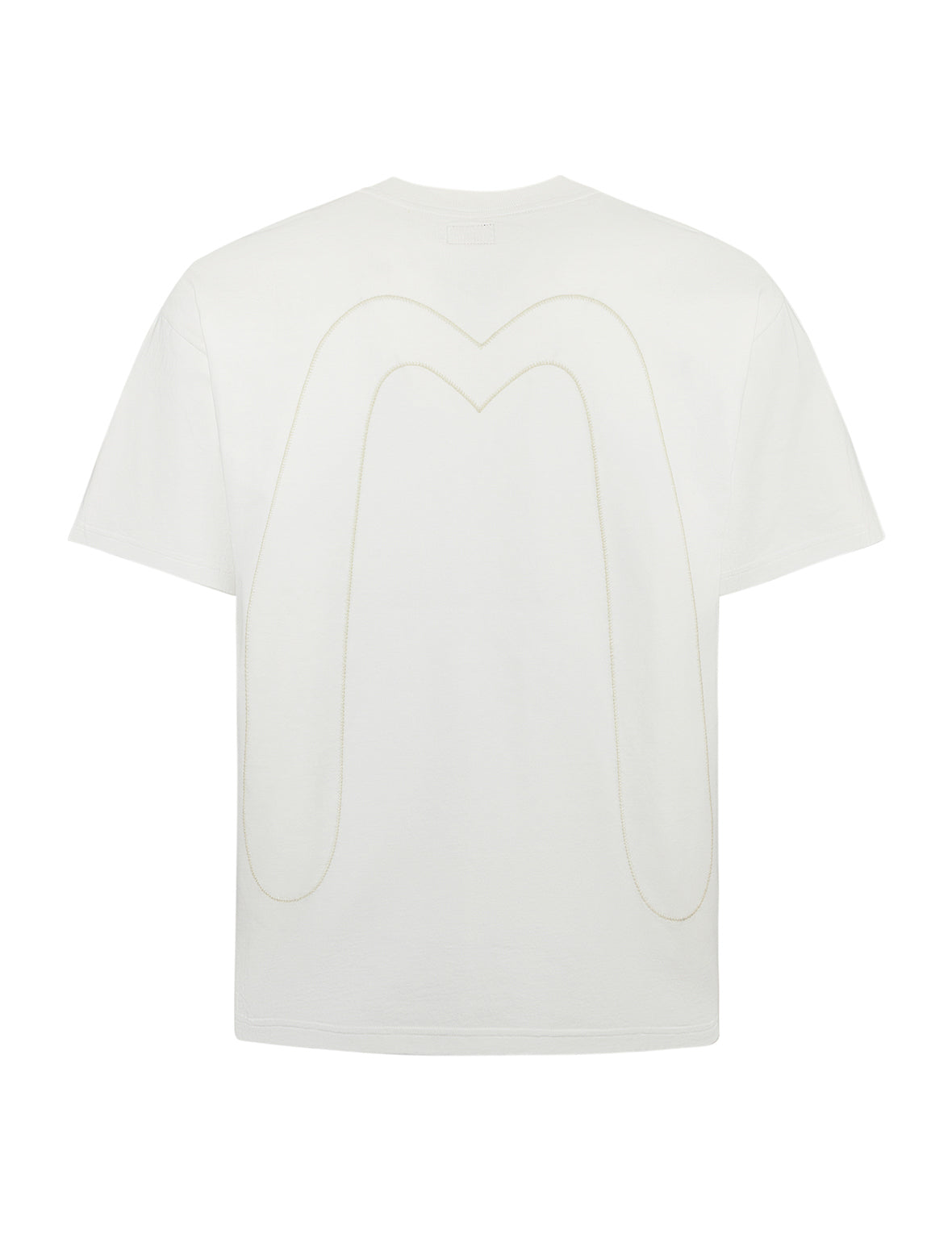 大M刺绣宽版休闲T恤