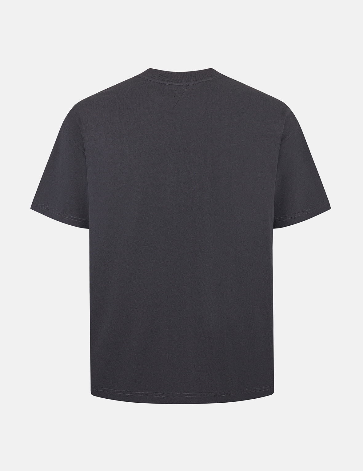 海鸥印花和日式贴布商标宽版休闲T恤