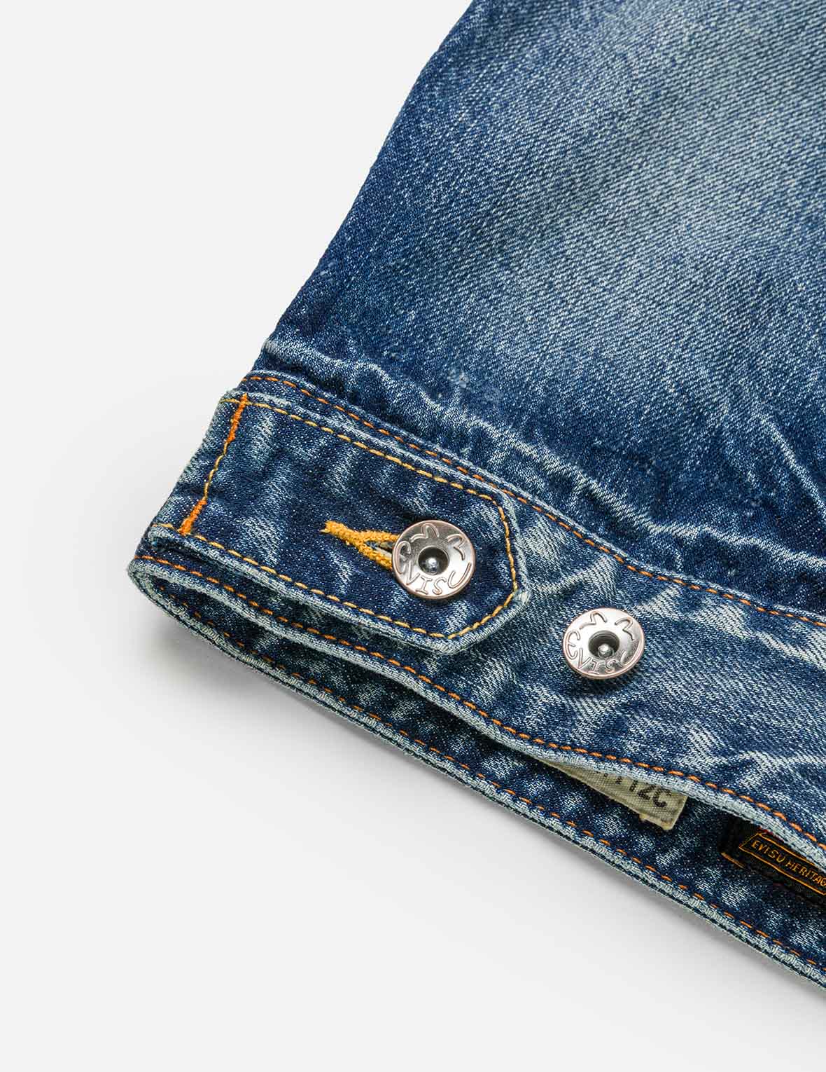 Evisu & Seagull Appliqué Chinese Denim Jacket