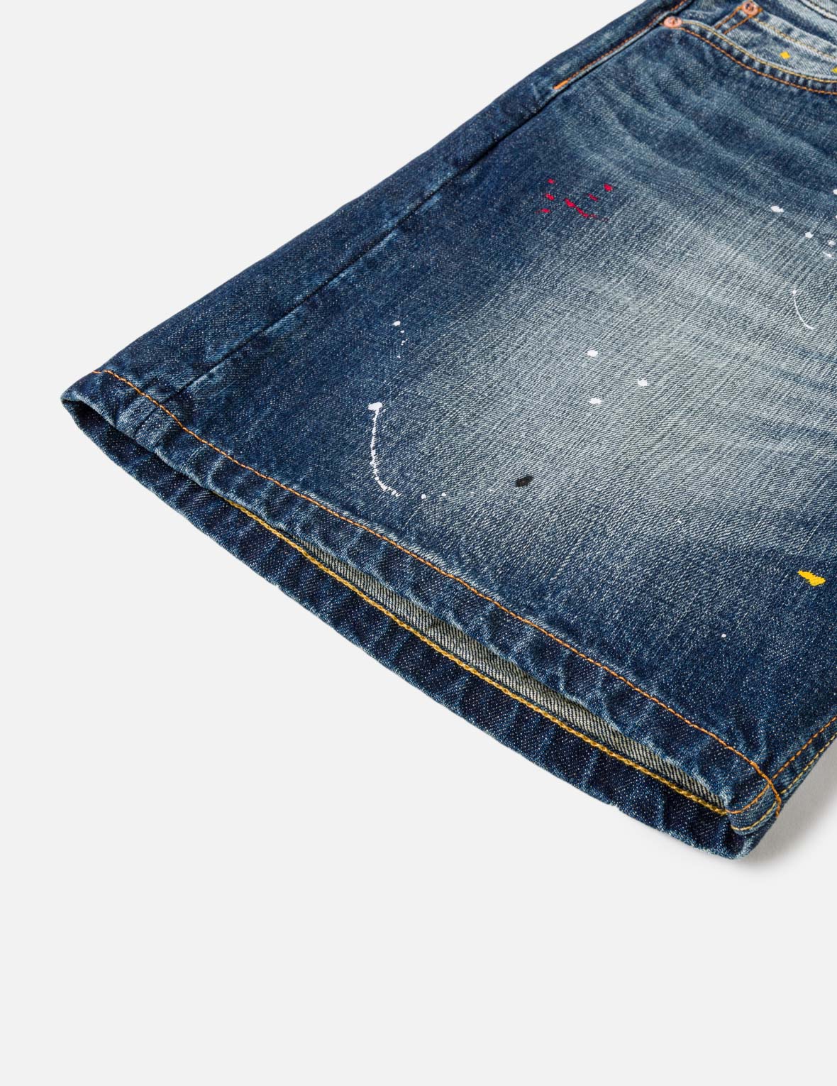 Graffiti Angel Pocket Denim Shorts