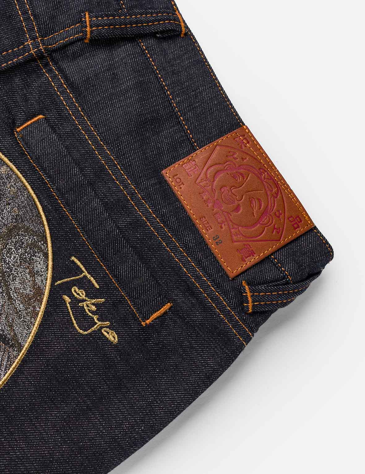 Daicock Brocade Denim Shorts