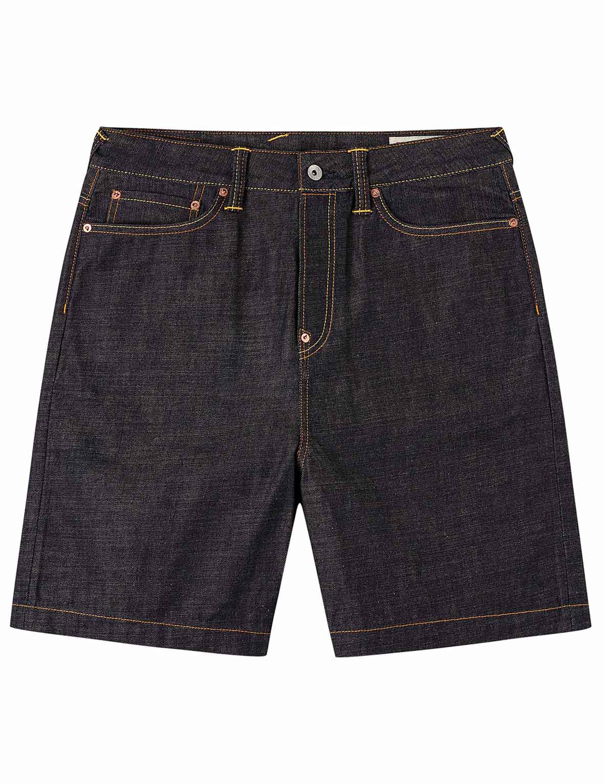 Leopard Pocket Embroidery Denim Shorts