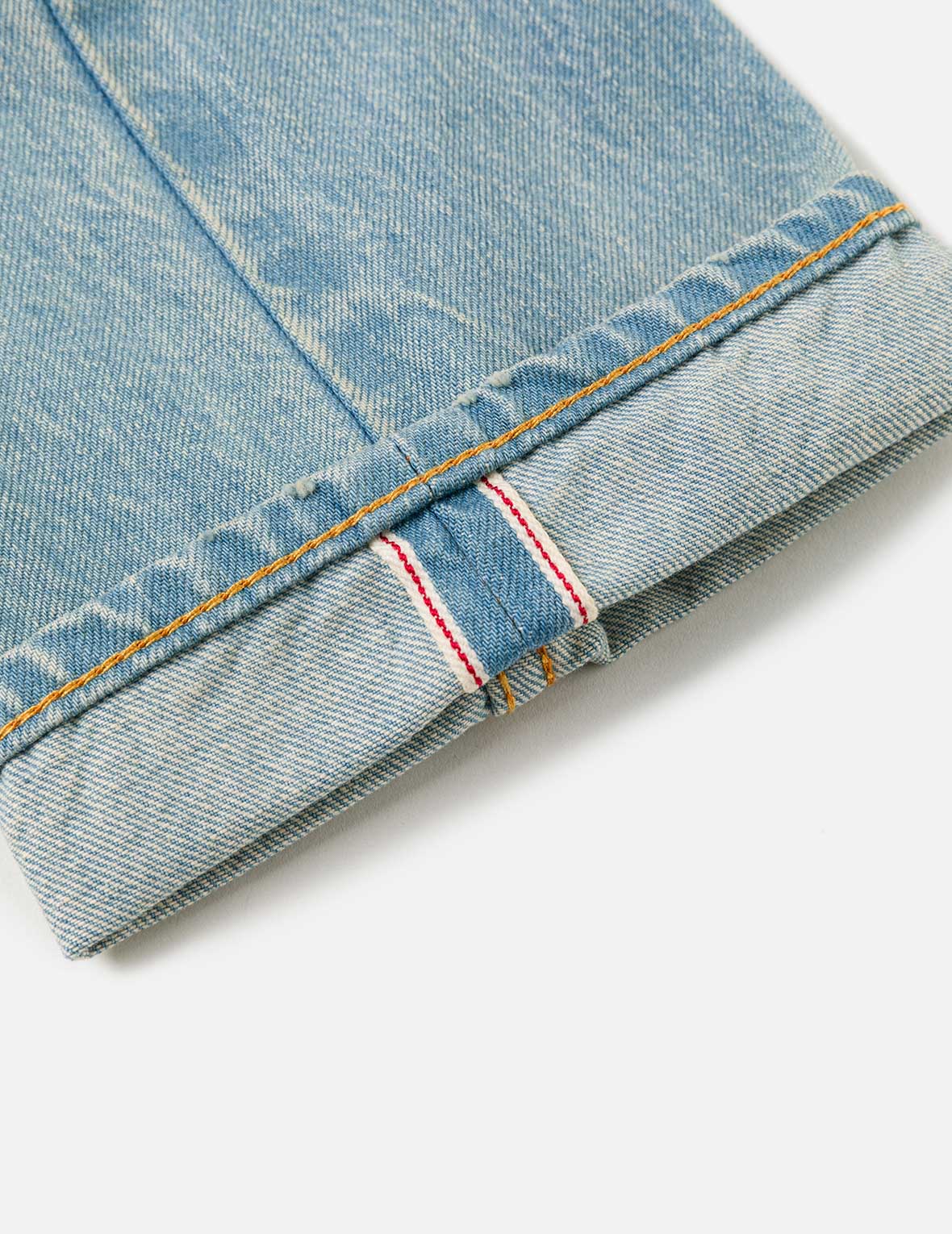 7-Pocket Seagull Print Washed Jeans #2017
