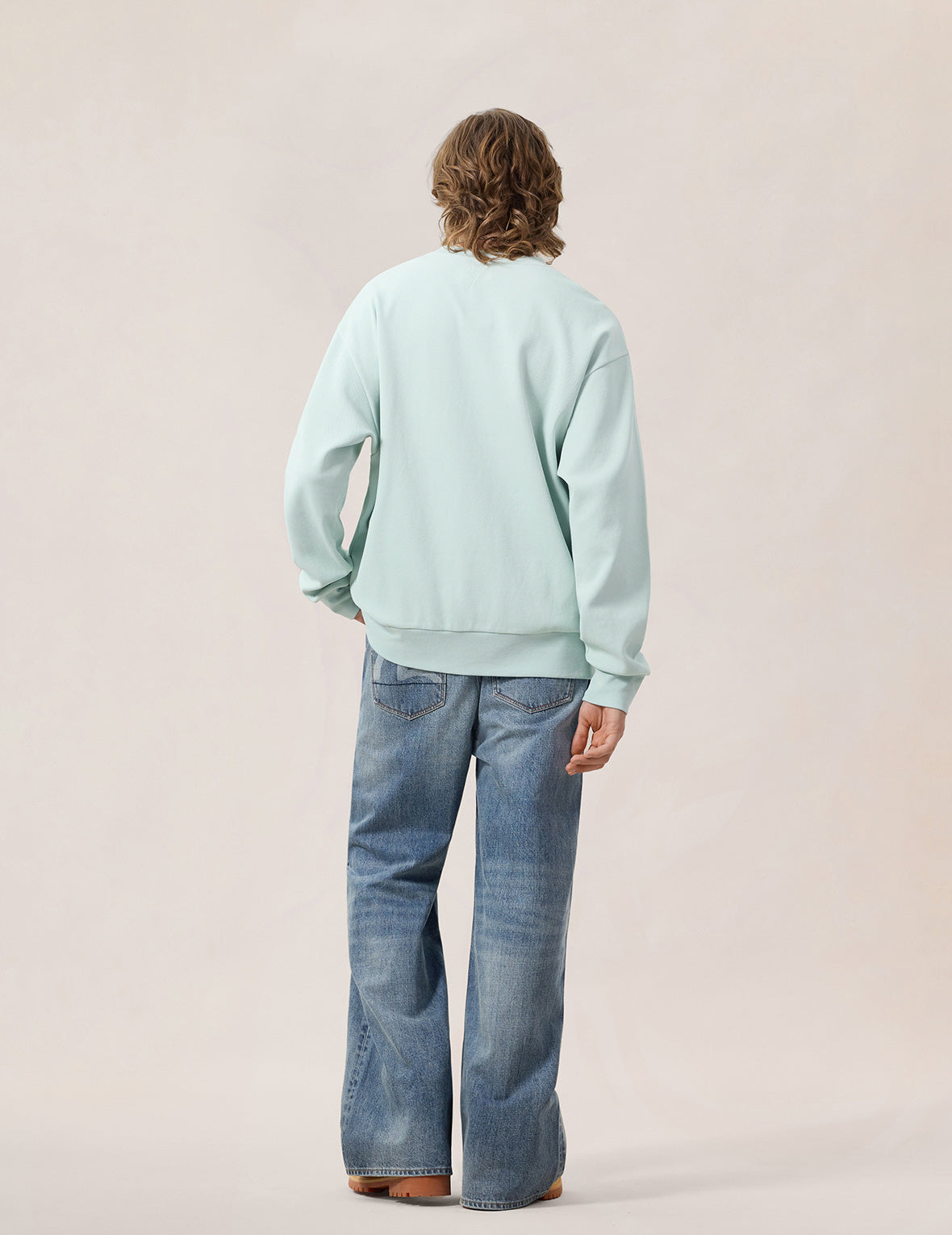 Seagull Printed Pocket Flare Jeans