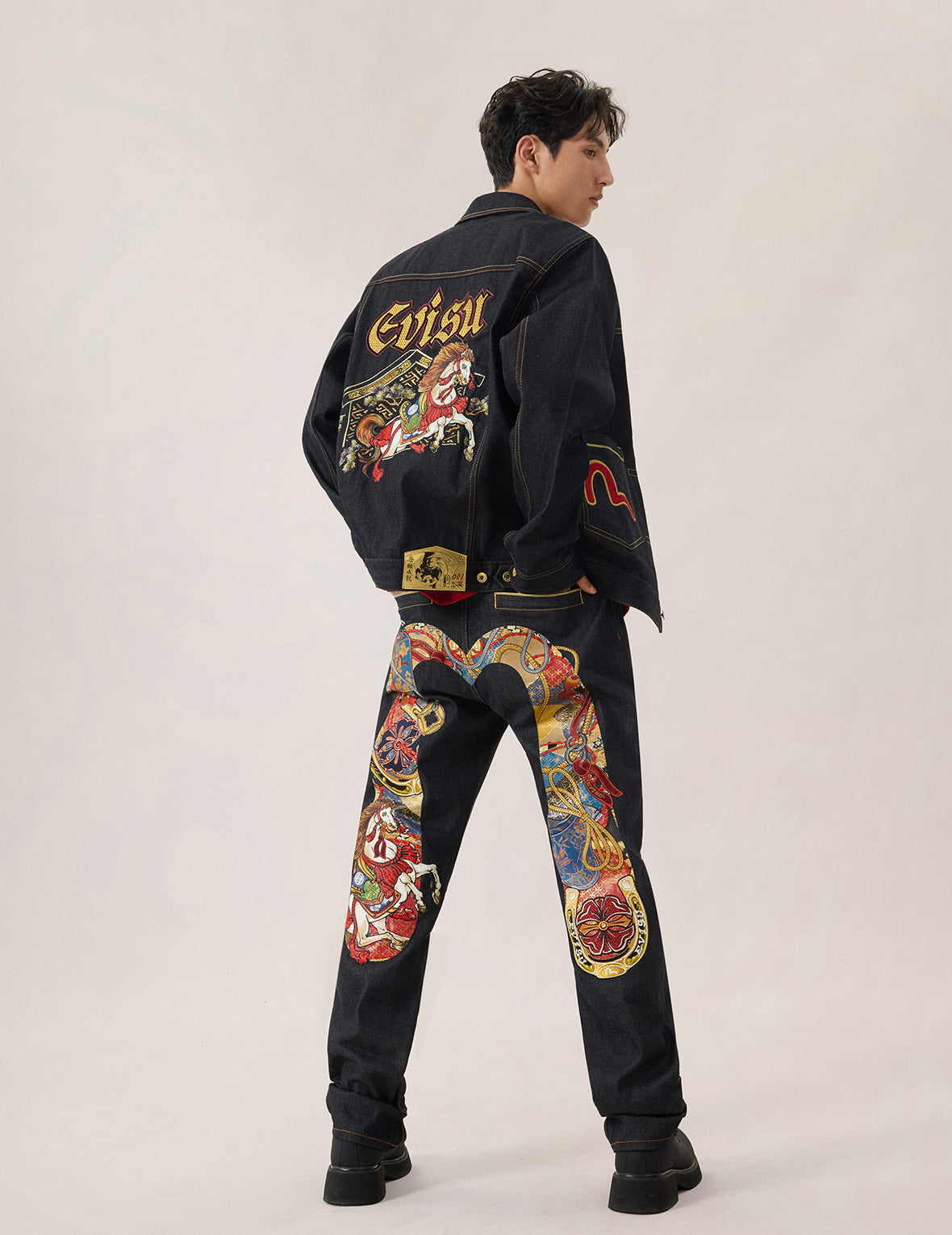 Year Of Horse Embroidery Daicock Jeans #2020
