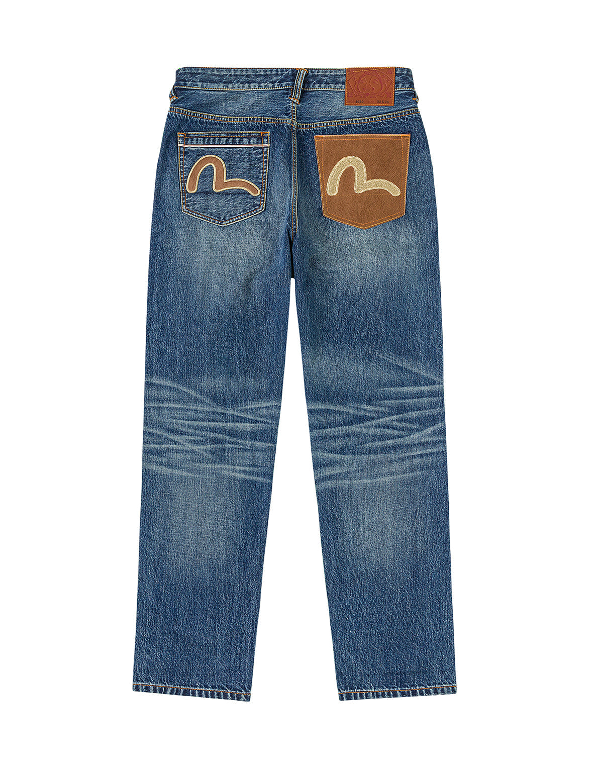 Seagull Appliqué Pocket Jeans #2030