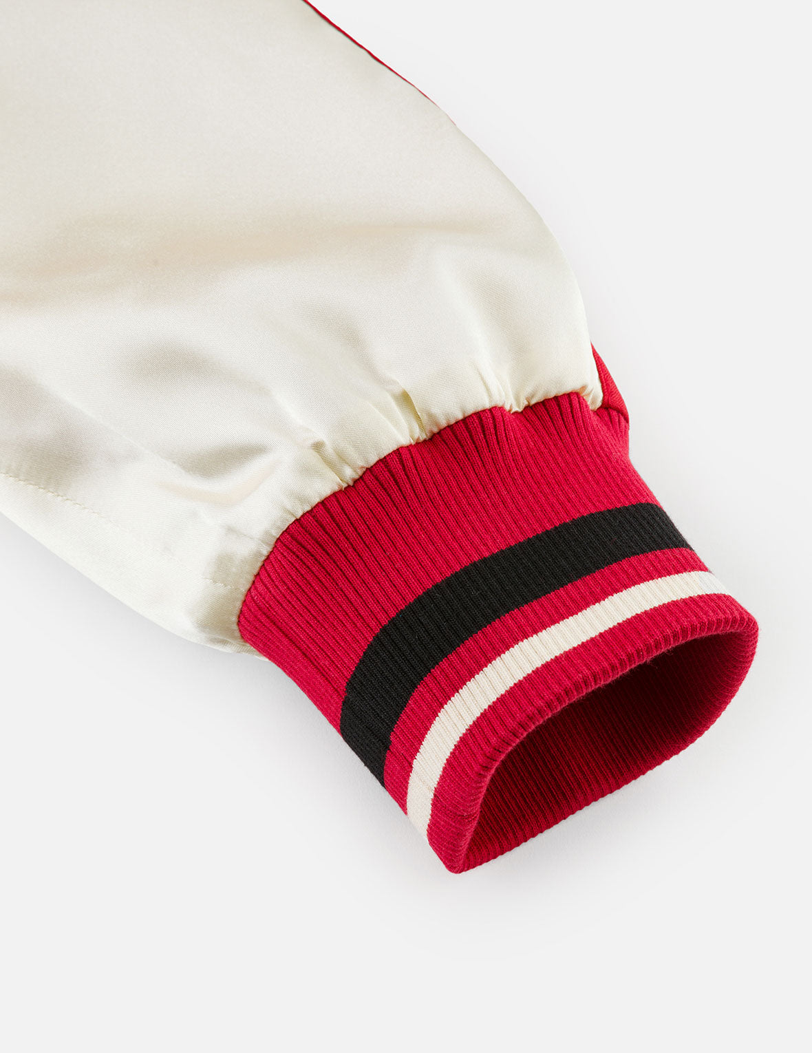 Allover Jacquard Padded Chinese Jacket - Red