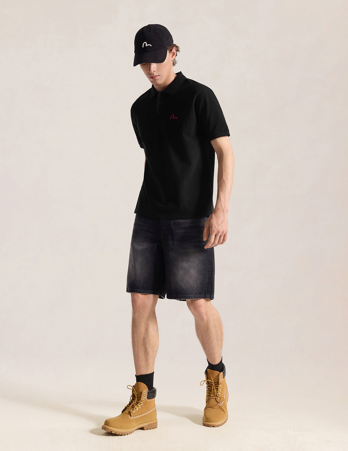Seagull Embroidery Chest Logo Polo Shirt