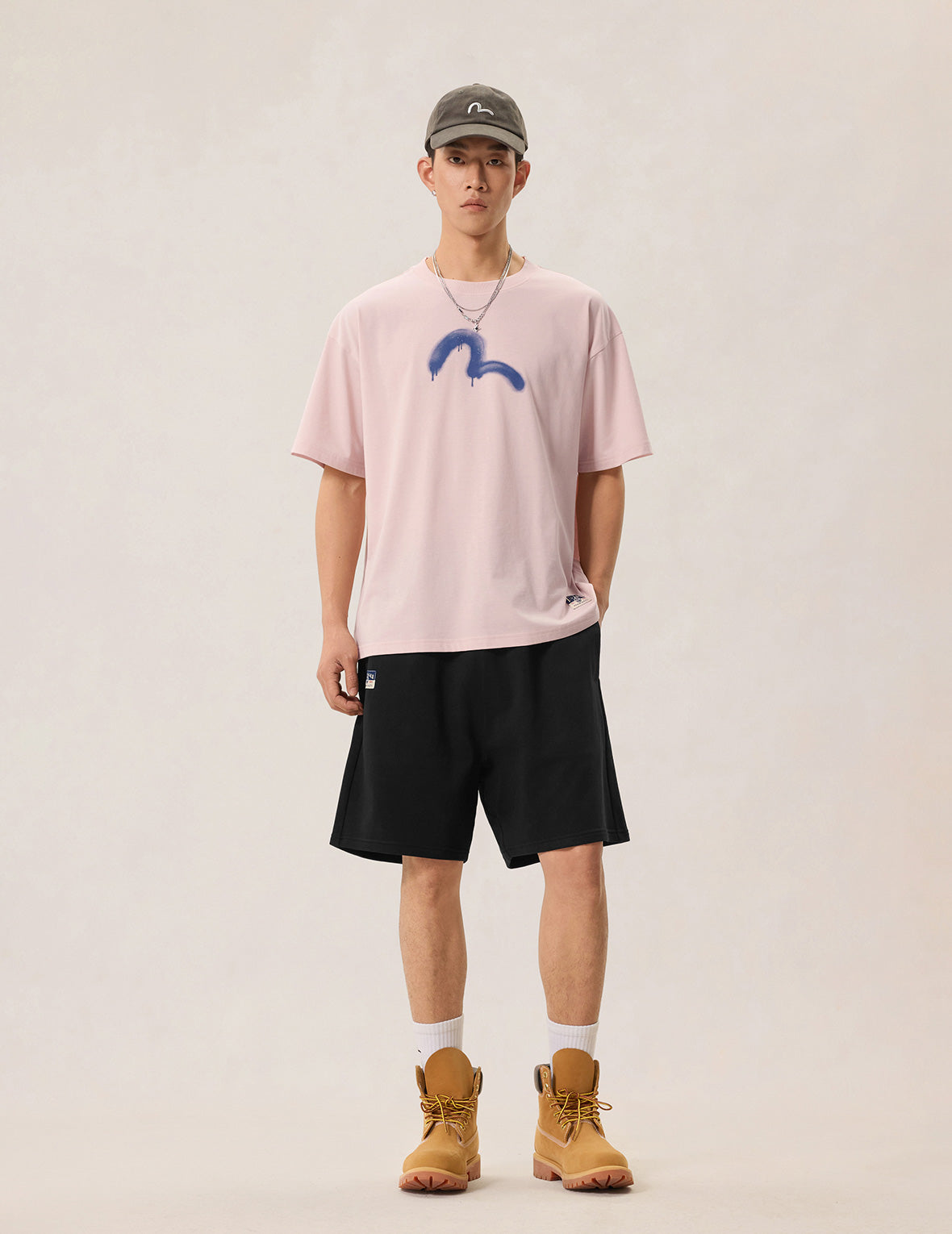 Hand-drawn Daicock Print Sweatshorts