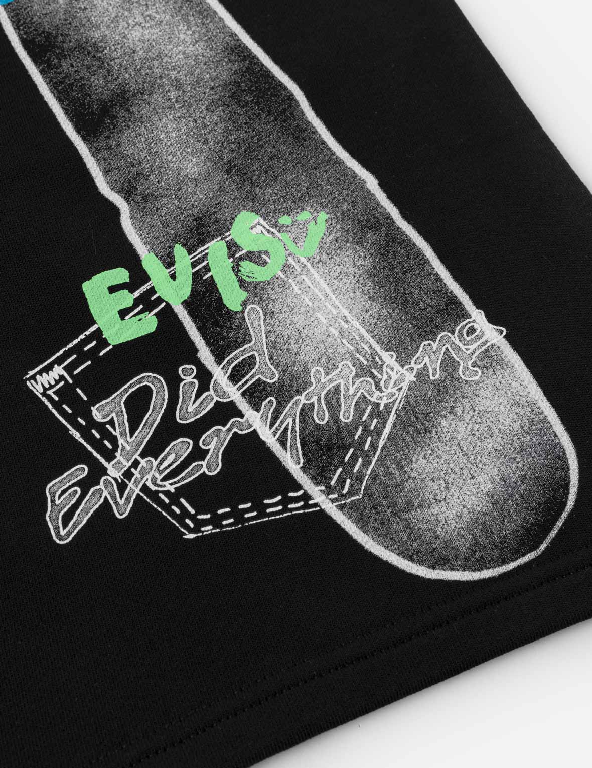 Hand-drawn Daicock Print Sweatshorts