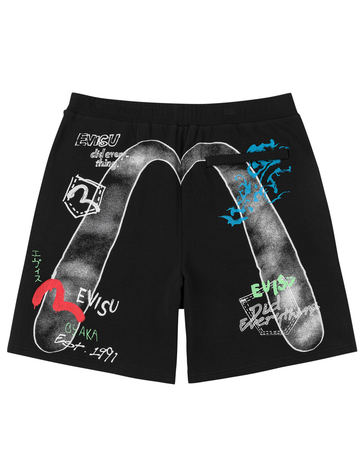 Hand-drawn Daicock Print Sweatshorts