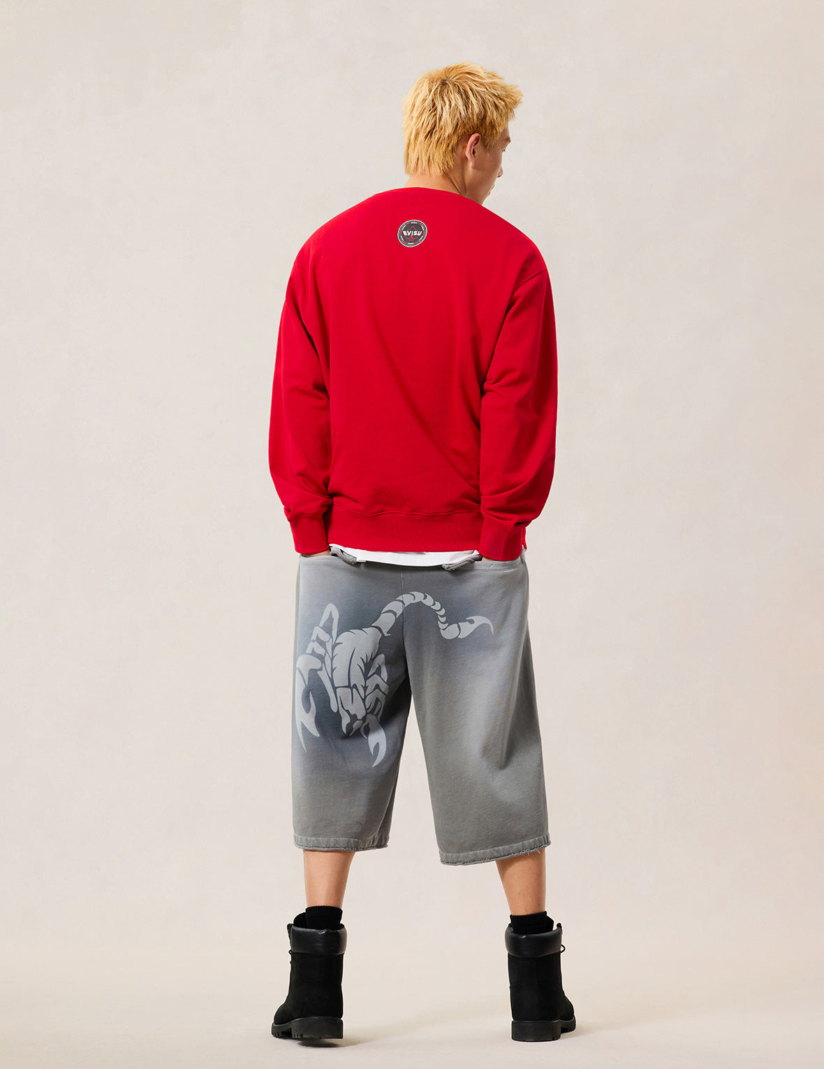 扑克幸运骰子刺绣卫衣 - 紅